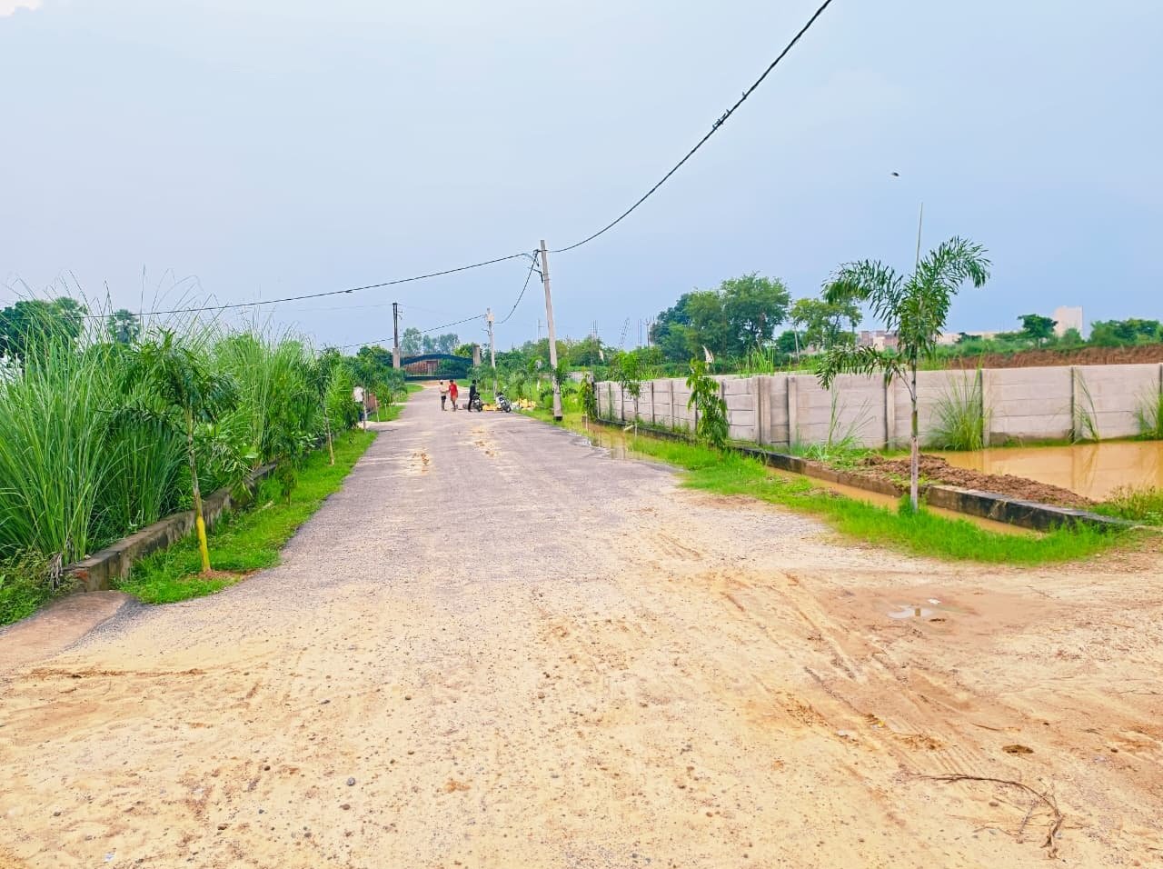 Demarcated open plots in Dauwa Green City